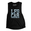 Lfg Car Women's Flowey Scoopneck Muscle Tank-Black-Allegiant Goods Co. Vintage Sports Apparel