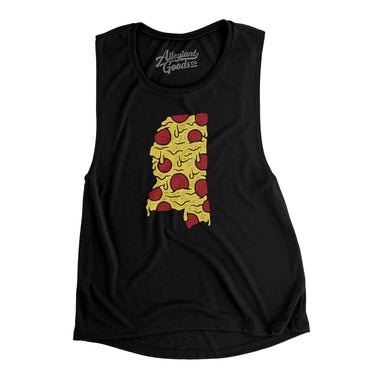 Mississippi Pizza State Women's Flowey Scoopneck Muscle Tank-Allegiant Goods Co. Vintage Sports Apparel