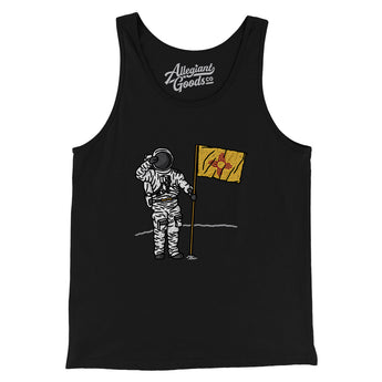 New Mexico Flag Moonman Men/Unisex Tank Top-Allegiant Goods Co. Vintage Sports Apparel