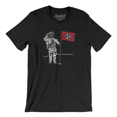 Tennessee Flag Moonman Men/Unisex T-Shirt-Black-Allegiant Goods Co. Vintage Sports Apparel