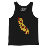 California Pizza State Men/Unisex Tank Top-Black-Allegiant Goods Co. Vintage Sports Apparel