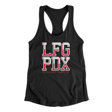 Lfg Pdx Women's Racerback Tank-Allegiant Goods Co. Vintage Sports Apparel