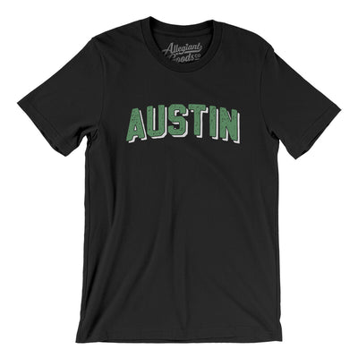 Austin Varsity Men/Unisex T-Shirt-Black-Allegiant Goods Co. Vintage Sports Apparel