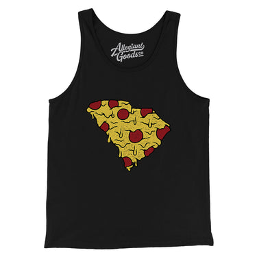 South Carolina Pizza State Men/Unisex Tank Top-Allegiant Goods Co. Vintage Sports Apparel
