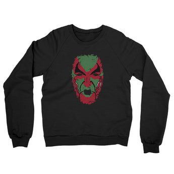 David Puddy Devil Face Paint Midweight French Terry Crewneck Sweatshirt-Allegiant Goods Co. Vintage Sports Apparel