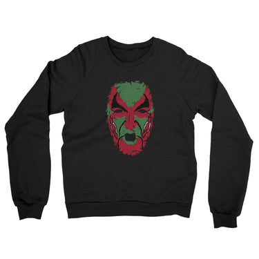 David Puddy Devil Face Paint Midweight French Terry Crewneck Sweatshirt-Allegiant Goods Co. Vintage Sports Apparel