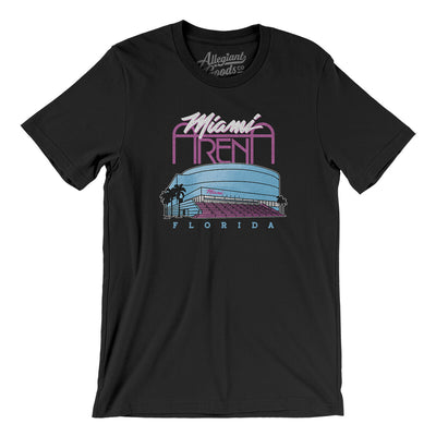 Miami Arena Men/Unisex T-Shirt-Black-Allegiant Goods Co. Vintage Sports Apparel