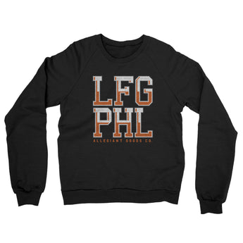 Lfg Phl Midweight French Terry Crewneck Sweatshirt-Allegiant Goods Co. Vintage Sports Apparel
