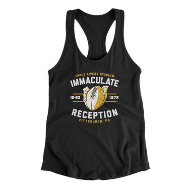 Immaculate Reception Women's Racerback Tank-Allegiant Goods Co. Vintage Sports Apparel