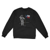 Texas Flag Moonman Midweight Crewneck Sweatshirt-Black-Allegiant Goods Co. Vintage Sports Apparel