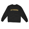 Pittsburgh Varsity Midweight Crewneck Sweatshirt-Black-Allegiant Goods Co. Vintage Sports Apparel