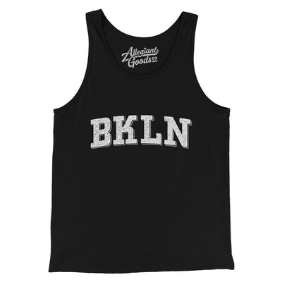 BKLN Varsity Men/Unisex Tank Top-Black-Allegiant Goods Co. Vintage Sports Apparel