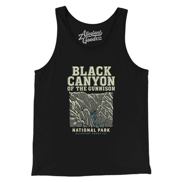 Black Canyon Of The Gunnison National Park Men/Unisex Tank Top-Black-Allegiant Goods Co. Vintage Sports Apparel