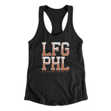 Lfg Phl Women's Racerback Tank-Black-Allegiant Goods Co. Vintage Sports Apparel