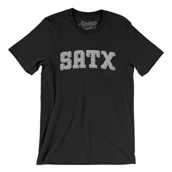 Satx Varsity Men/Unisex T-Shirt-Allegiant Goods Co. Vintage Sports Apparel