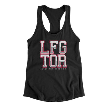 Lfg Tor Women's Racerback Tank-Black-Allegiant Goods Co. Vintage Sports Apparel