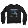 Tampa Bay Hockey Throwback Mascot Midweight French Terry Crewneck Sweatshirt-Black-Allegiant Goods Co. Vintage Sports Apparel
