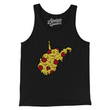 West Virginia Pizza State Men/Unisex Tank Top-Allegiant Goods Co. Vintage Sports Apparel