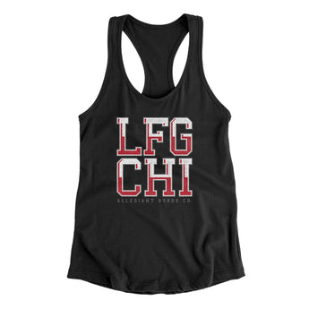 Lfg Chi Women's Racerback Tank-Black-Allegiant Goods Co. Vintage Sports Apparel