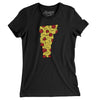 Vermont Pizza State Women's T-Shirt-Black-Allegiant Goods Co. Vintage Sports Apparel