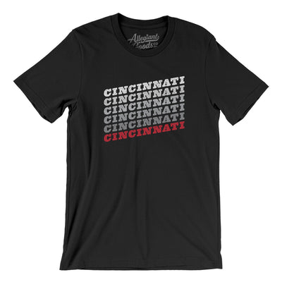 Cincinnati Vintage Repeat Men/Unisex T-Shirt-Black-Allegiant Goods Co. Vintage Sports Apparel