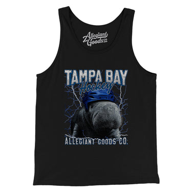 Tampa Bay Hockey Throwback Mascot Men/Unisex Tank Top-Allegiant Goods Co. Vintage Sports Apparel