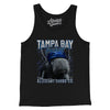 Tampa Bay Hockey Throwback Mascot Men/Unisex Tank Top-Black-Allegiant Goods Co. Vintage Sports Apparel