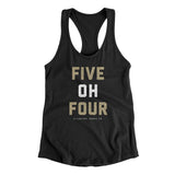 New Orleans 504 Women's Racerback Tank-Black-Allegiant Goods Co. Vintage Sports Apparel