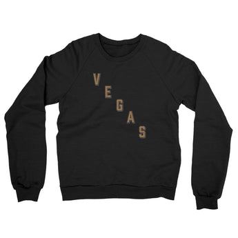 Vegas Hockey Jersey Midweight French Terry Crewneck Sweatshirt-Allegiant Goods Co. Vintage Sports Apparel