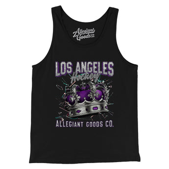 Los Angeles Hockey Throwback Mascot Men/Unisex Tank Top-Allegiant Goods Co. Vintage Sports Apparel