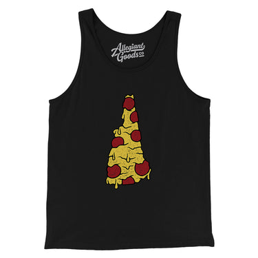 New Hampshire Pizza State Men/Unisex Tank Top-Allegiant Goods Co. Vintage Sports Apparel