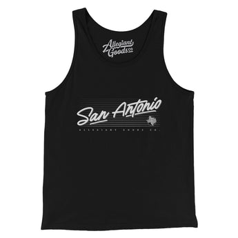 San Antonio Retro Men/Unisex Tank Top-Allegiant Goods Co. Vintage Sports Apparel