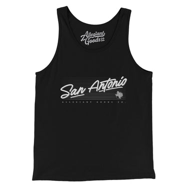 San Antonio Retro Men/Unisex Tank Top-Allegiant Goods Co. Vintage Sports Apparel