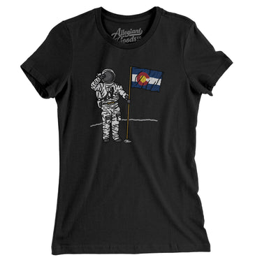 Colorado Flag Moonman Women's T-Shirt-Allegiant Goods Co. Vintage Sports Apparel