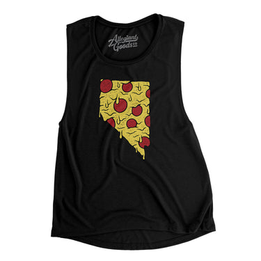 Nevada Pizza State Women's Flowey Scoopneck Muscle Tank-Allegiant Goods Co. Vintage Sports Apparel