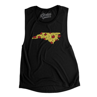 North Carolina Pizza State Women's Flowey Scoopneck Muscle Tank-Allegiant Goods Co. Vintage Sports Apparel
