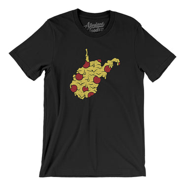 West Virginia Pizza State Men/Unisex T-Shirt-Allegiant Goods Co. Vintage Sports Apparel