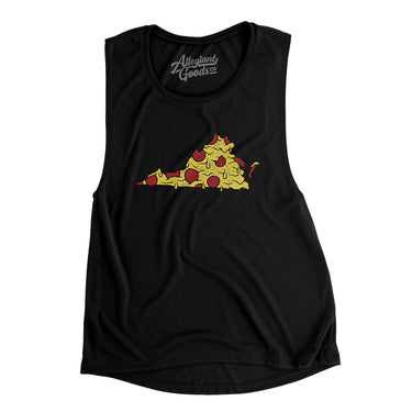 Virginia Pizza State Women's Flowey Scoopneck Muscle Tank-Allegiant Goods Co. Vintage Sports Apparel