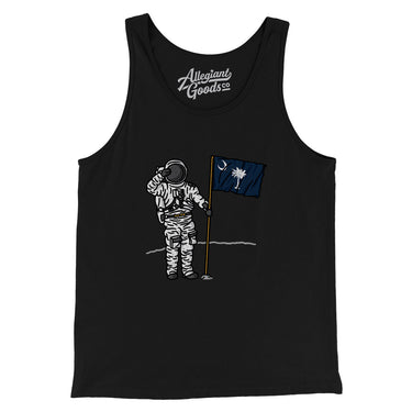 South Carolina Flag Moonman Men/Unisex Tank Top-Allegiant Goods Co. Vintage Sports Apparel