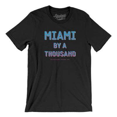 Miami By A Thousand Men/Unisex T-Shirt-Black-Allegiant Goods Co. Vintage Sports Apparel