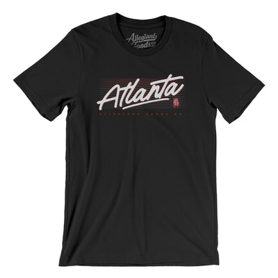 Atlanta Retro Men/Unisex T-Shirt-Black-Allegiant Goods Co. Vintage Sports Apparel