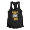 Pittsburgh 412 Women's Racerback Tank-Black-Allegiant Goods Co. Vintage Sports Apparel