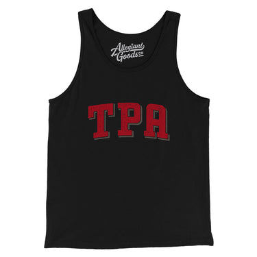 TPA Varsity Men/Unisex Tank Top-Black-Allegiant Goods Co. Vintage Sports Apparel