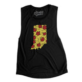 Indiana Pizza State Women's Flowey Scoopneck Muscle Tank-Allegiant Goods Co. Vintage Sports Apparel