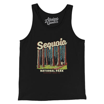 Sequoia National Park Men/Unisex Tank Top-Black-Allegiant Goods Co. Vintage Sports Apparel