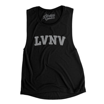 Lvnv Varsity Women's Flowey Scoopneck Muscle Tank-Allegiant Goods Co. Vintage Sports Apparel