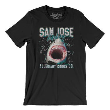 San Jose Hockey Throwback Mascot Men/Unisex T-Shirt-Allegiant Goods Co. Vintage Sports Apparel
