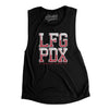 Lfg Pdx Women's Flowey Scoopneck Muscle Tank-Black-Allegiant Goods Co. Vintage Sports Apparel