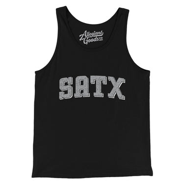 Satx Varsity Men/Unisex Tank Top-Allegiant Goods Co. Vintage Sports Apparel