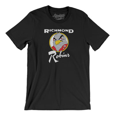 Richmond Robins Hockey Men/Unisex T-Shirt-Black-Allegiant Goods Co. Vintage Sports Apparel